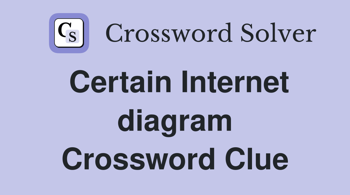 Certain Internet diagram Crossword Clue