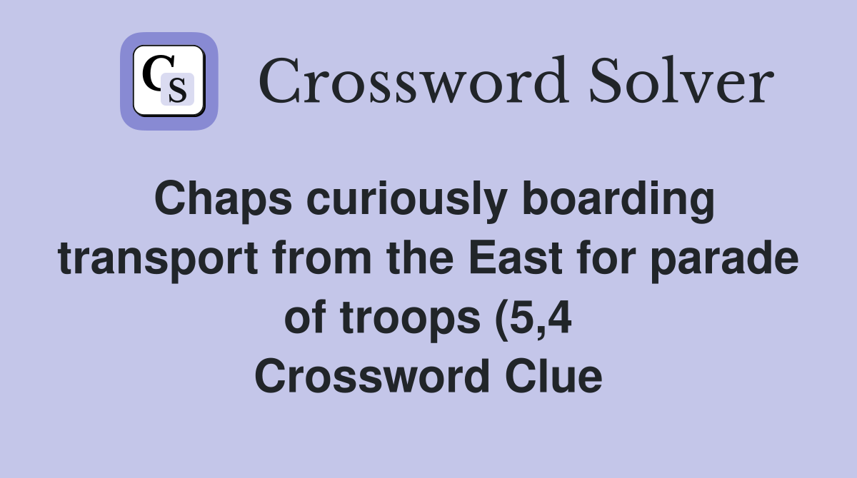 Chaps curiously boarding transport from the East for parade of troops Chaps curiously boarding transport from the East for parade of troops