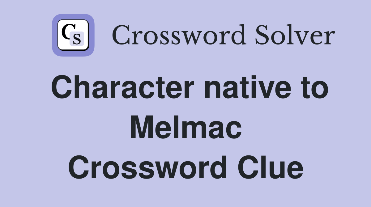 Character native to Melmac Crossword Clue