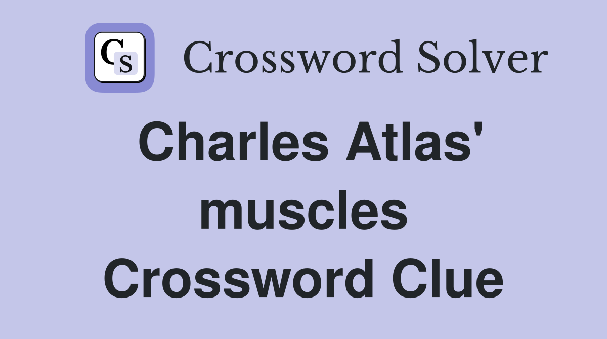 Charles Atlas' muscles Crossword Clue
