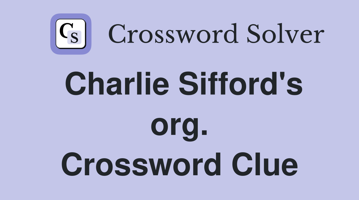 Charlie Sifford's org. Crossword Clue