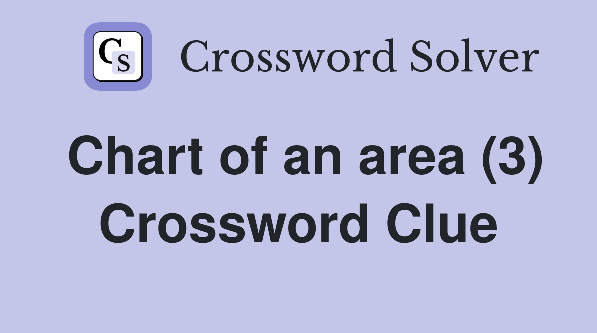 Chart of an area (3) Crossword Clue