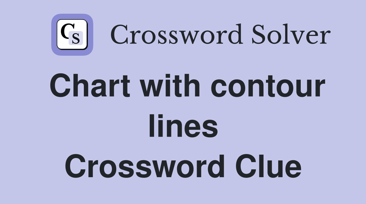 Chart with contour lines Crossword Clue