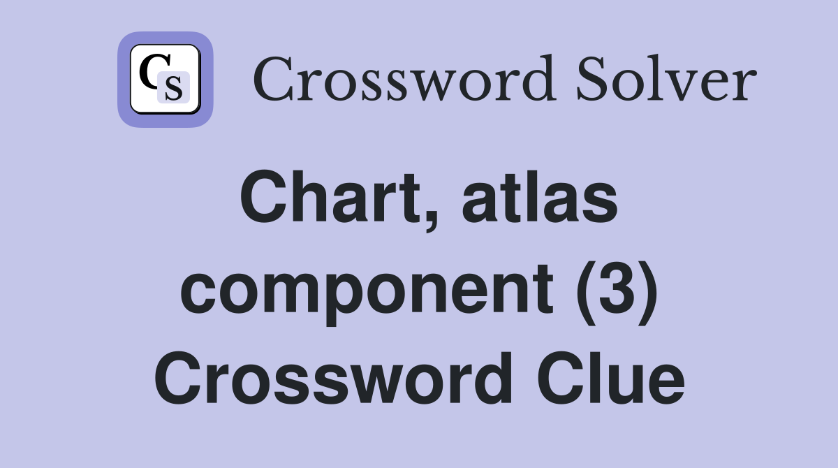 Chart, atlas component (3) Crossword Clue