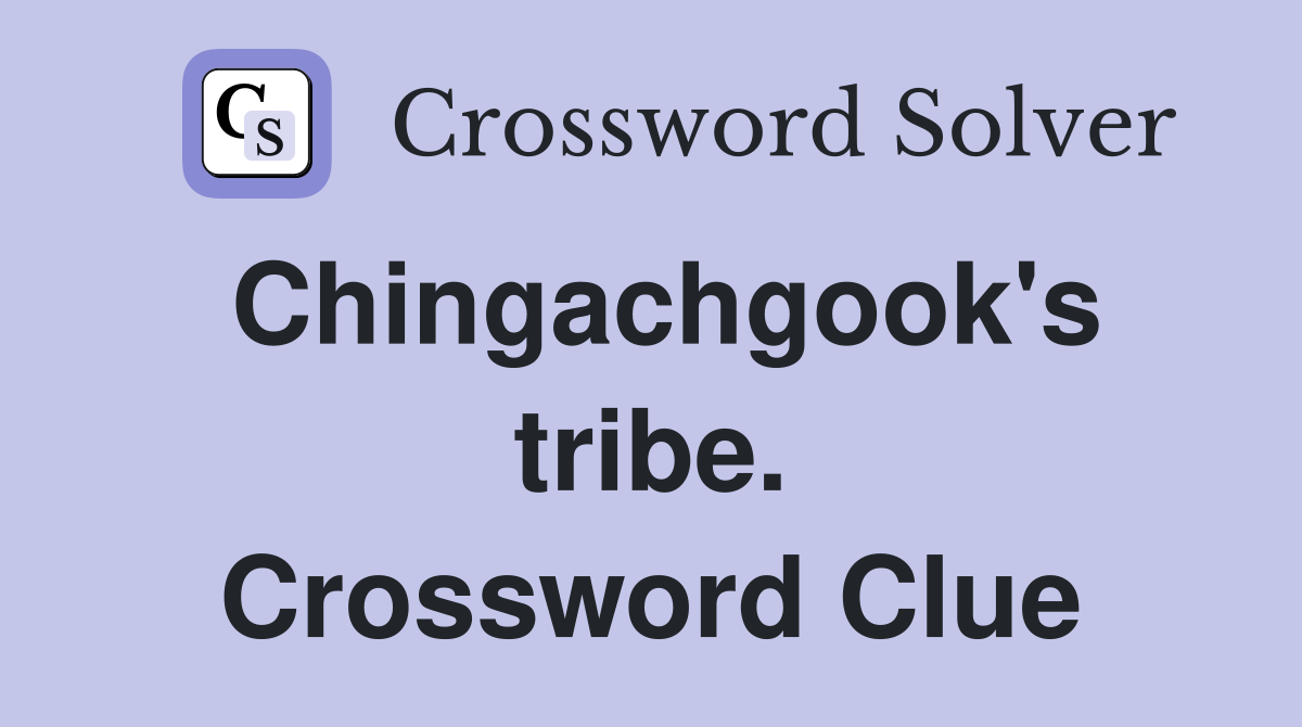 Chingachgook's tribe. Crossword Clue