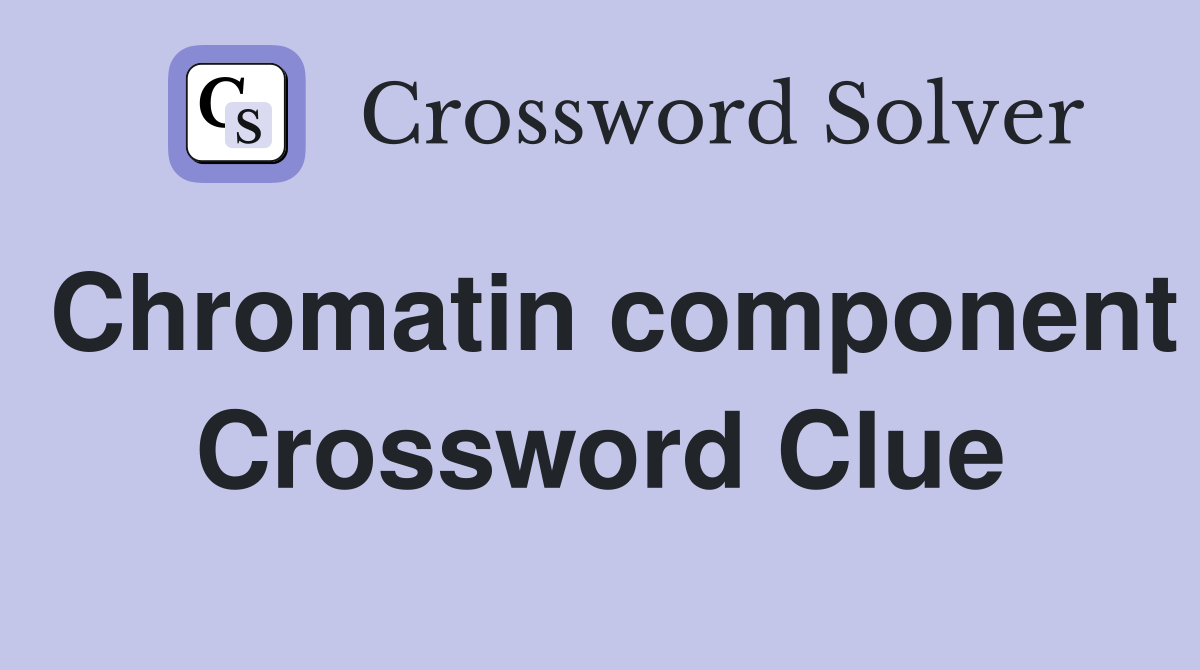 Chromatin component Crossword Clue