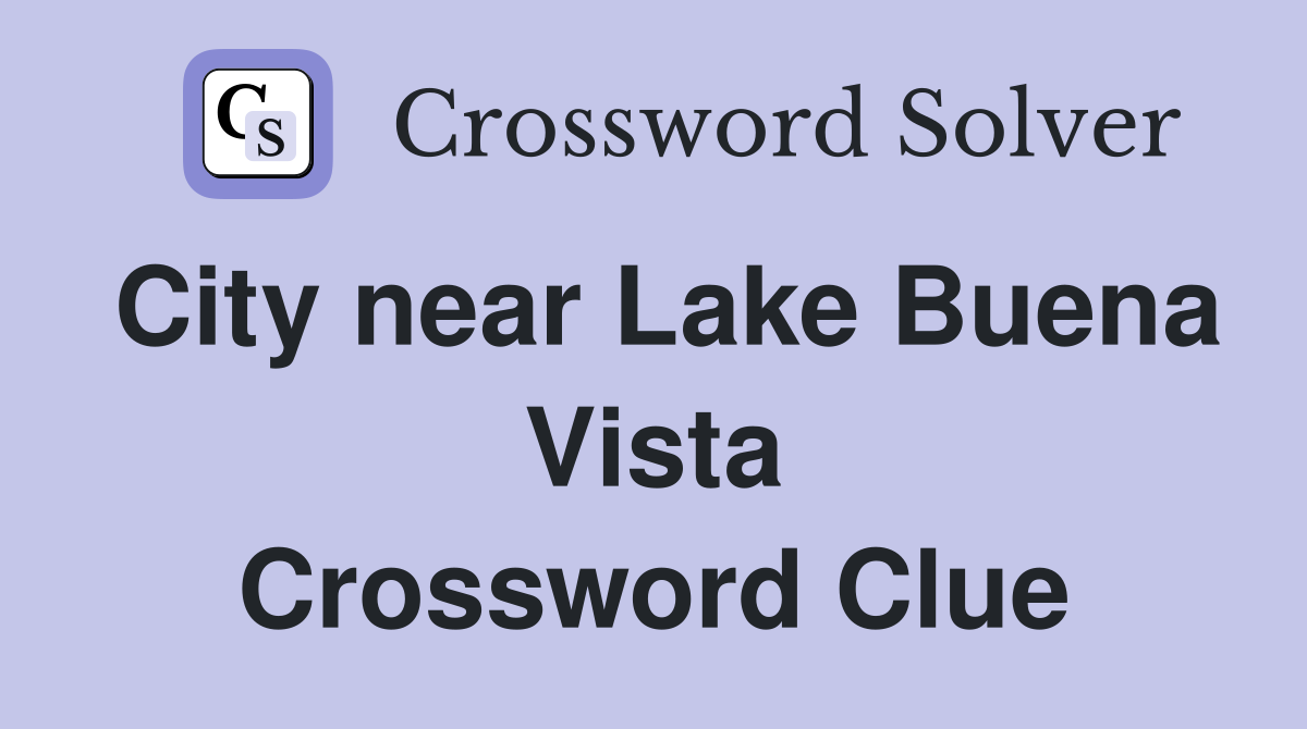 City near Lake Buena Vista Crossword Clue