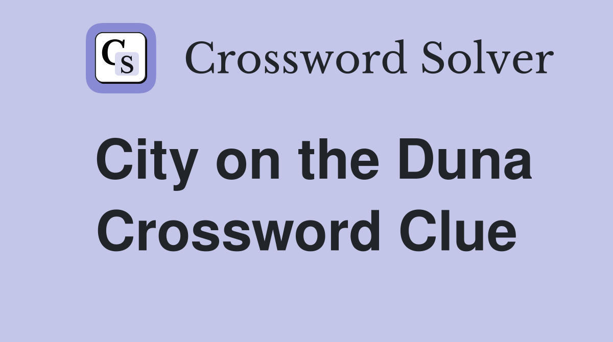 City on the Duna Crossword Clue