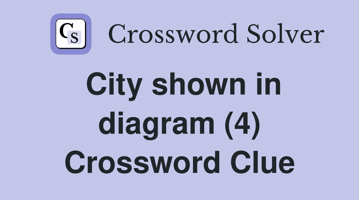 City shown in diagram (4) Crossword Clue