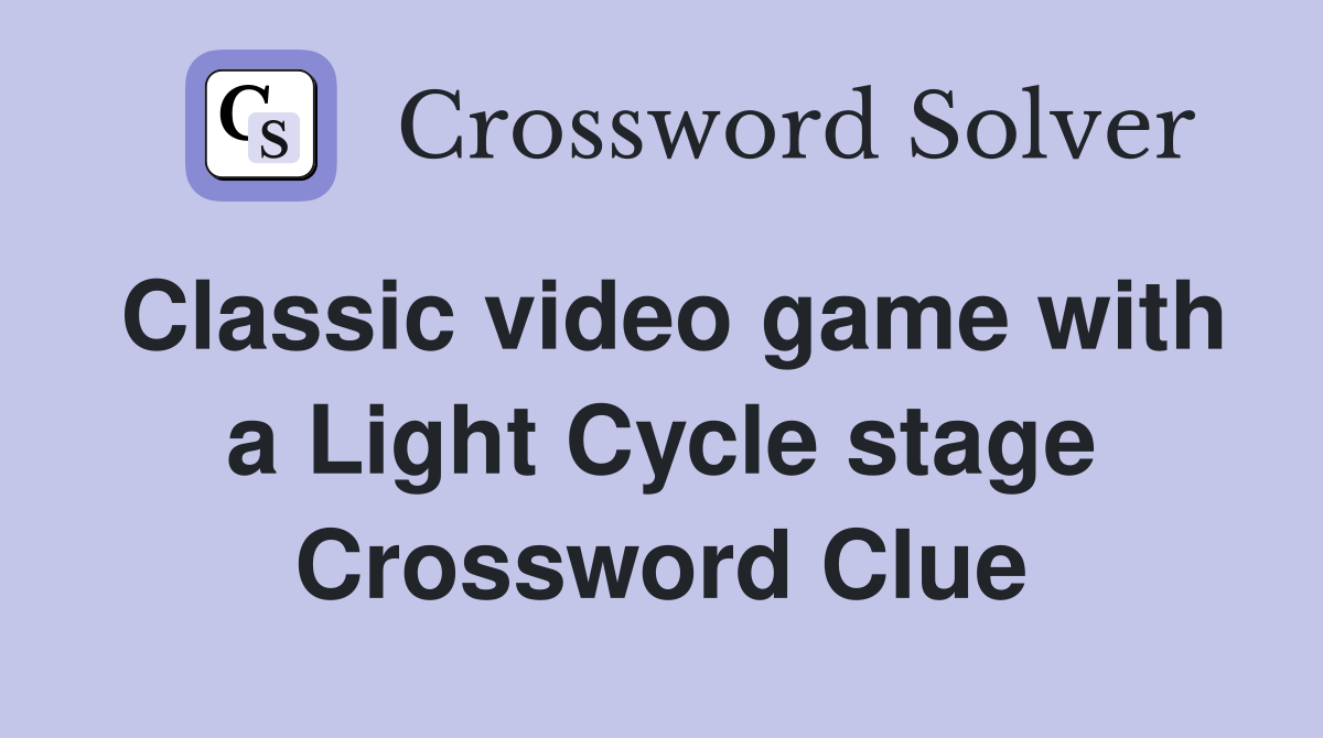 Classic video game with a Light Cycle stage Crossword Clue