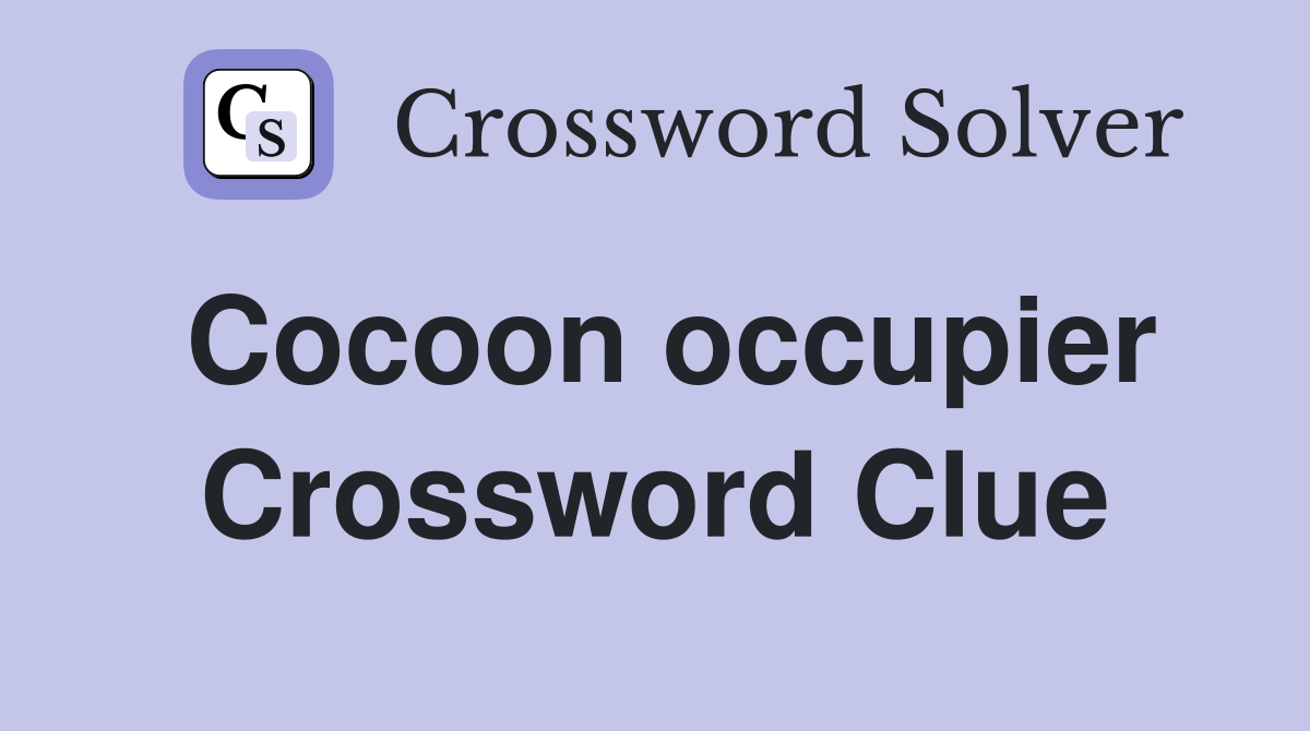 Cocoon occupier Crossword Clue