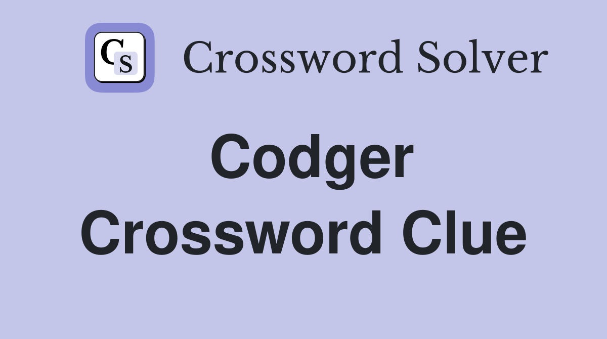 Codger Crossword Clue
