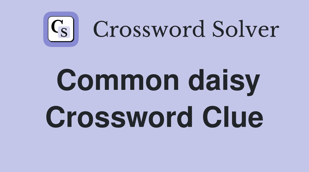 Common daisy Crossword Clue
