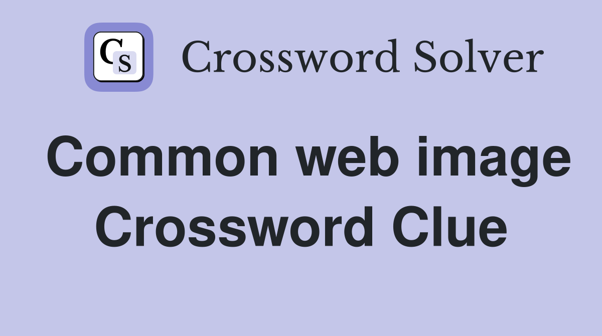 Common web image Crossword Clue