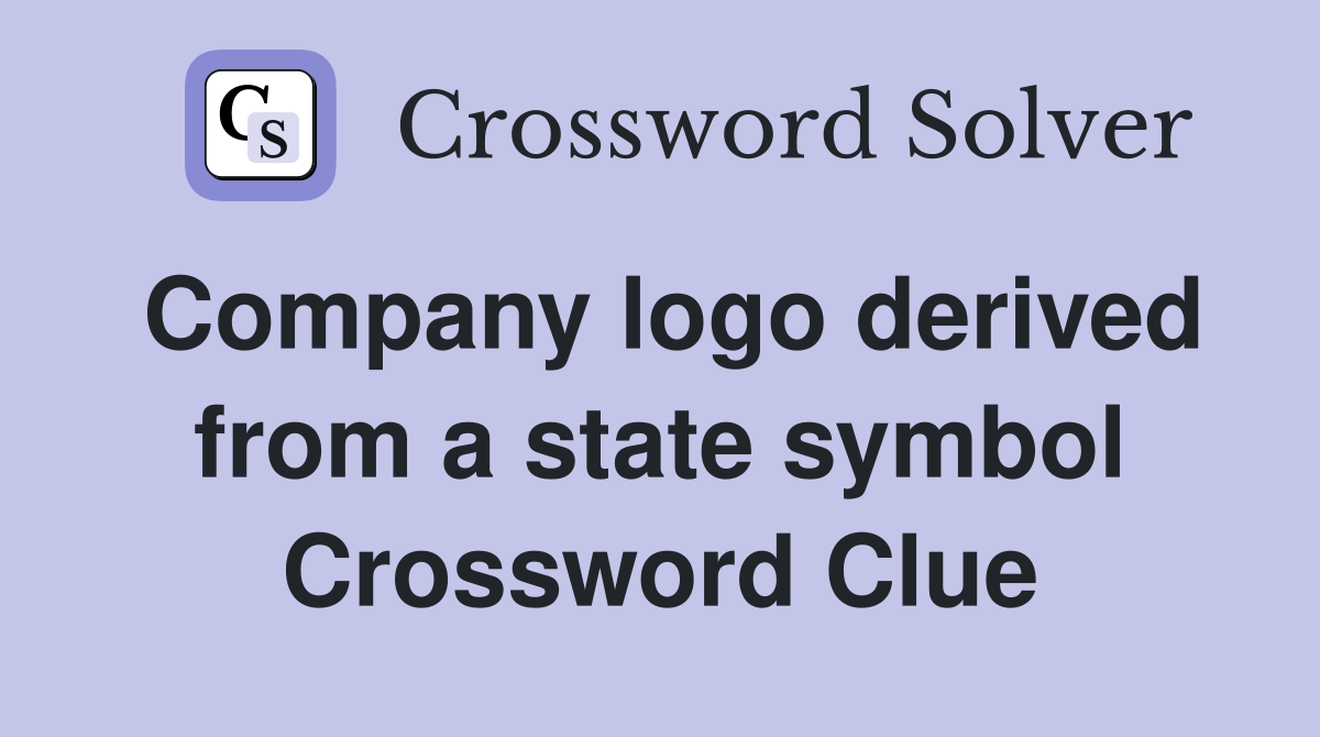 Company logo derived from a state symbol Crossword Clue