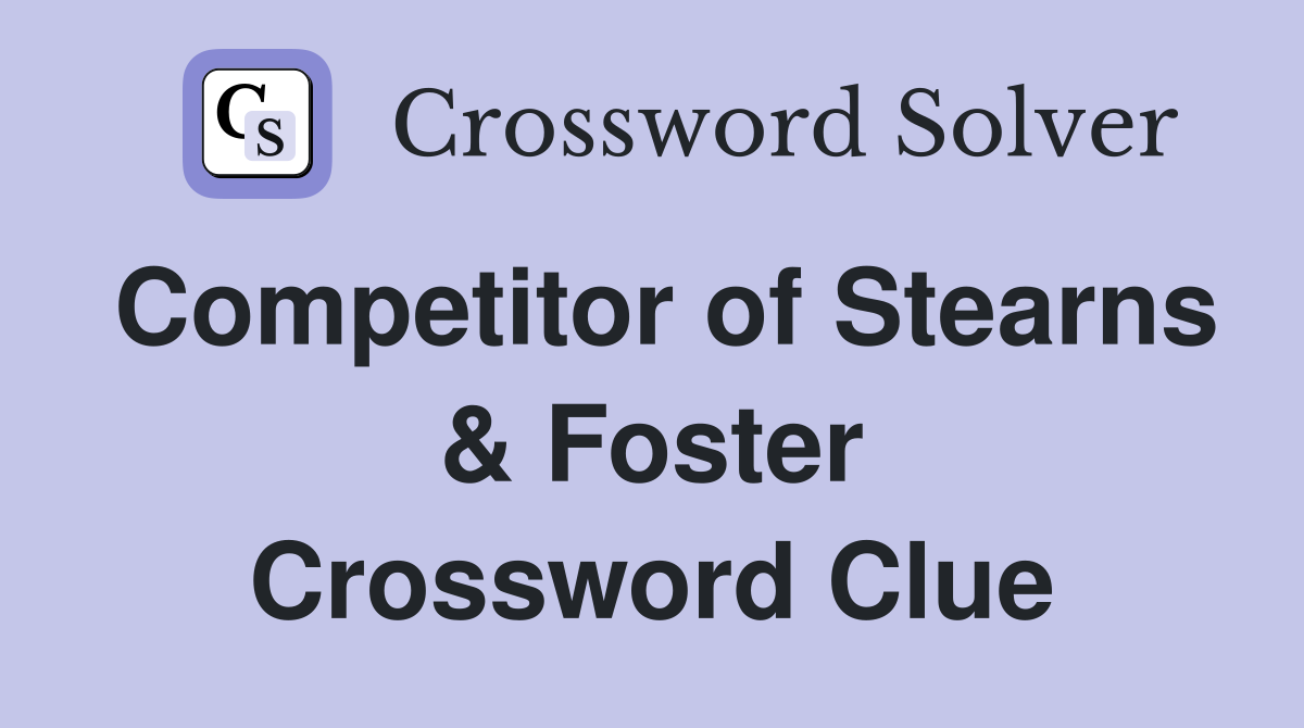Competitor of Stearns & Foster Crossword Clue