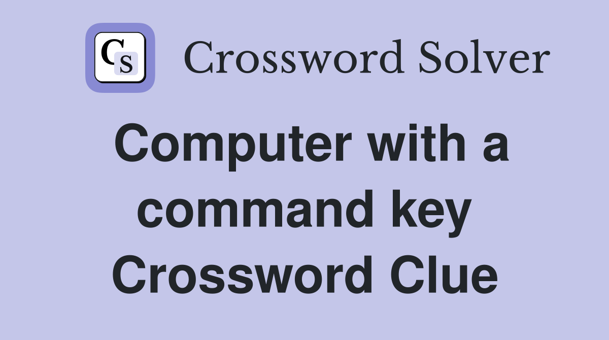 Computer with a command key Crossword Clue