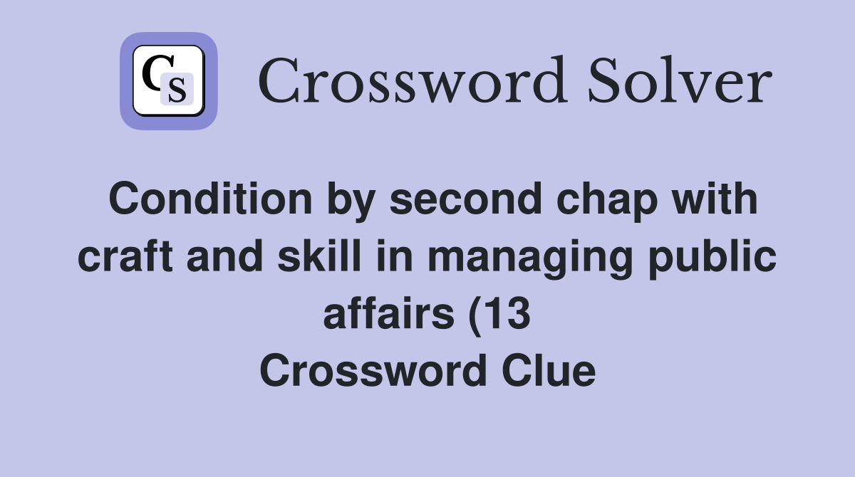 Condition by second chap with craft and skill in managing public Condition by second chap with craft and skill in managing public