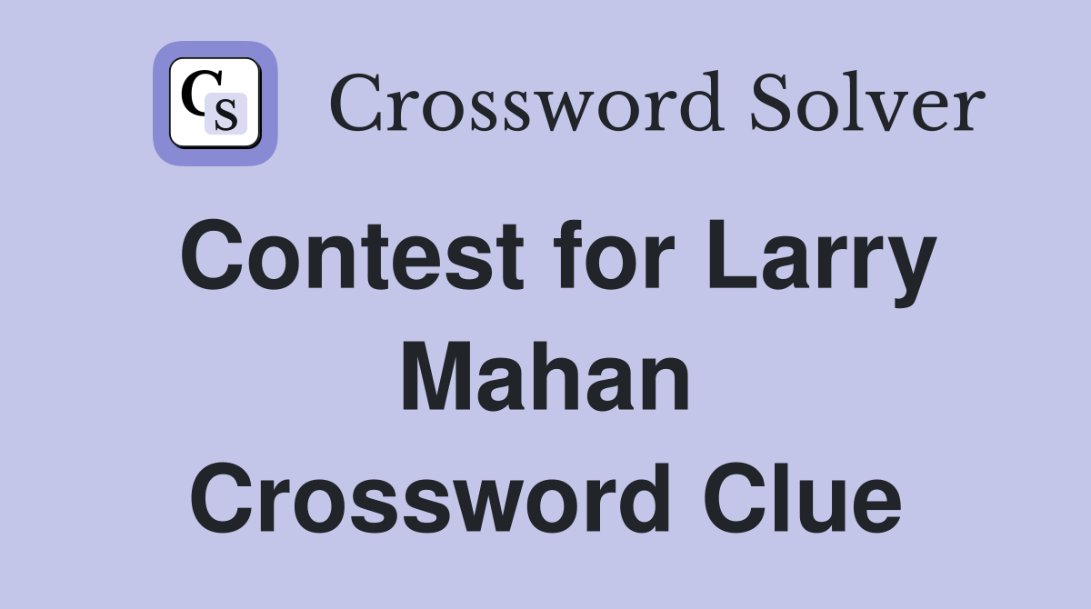Contest for Larry Mahan Crossword Clue