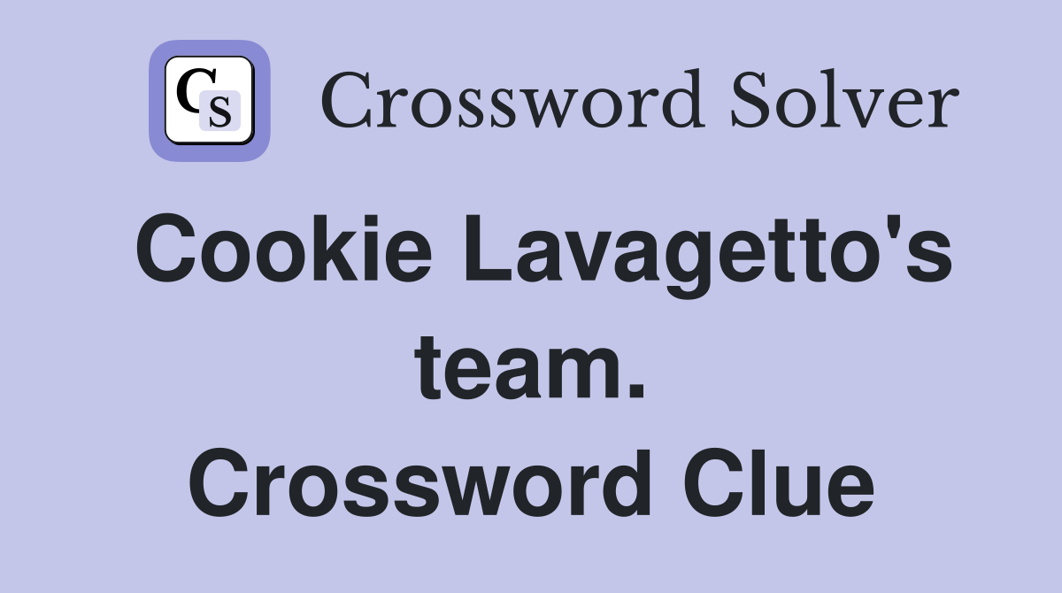 Cookie Lavagetto's team. Crossword Clue