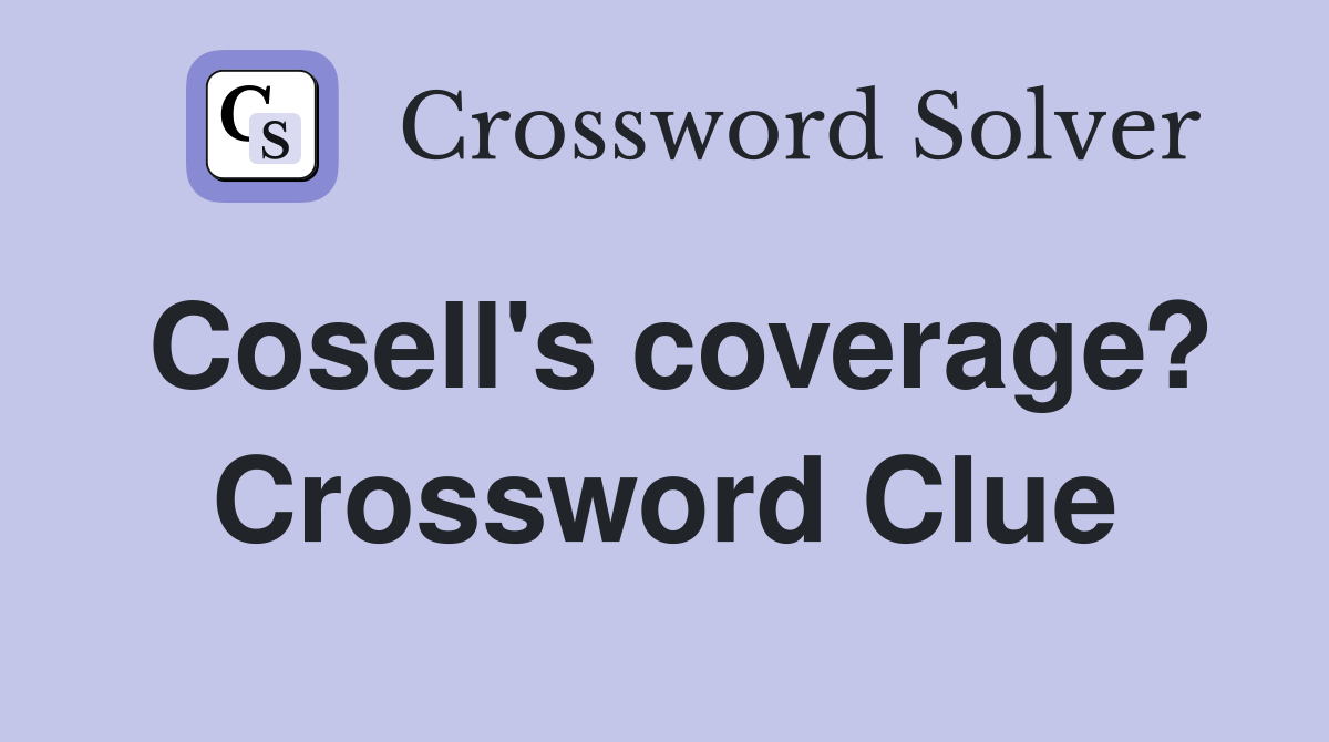 Cosell's coverage? Crossword Clue