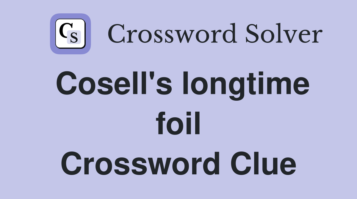 Cosell's longtime foil Crossword Clue