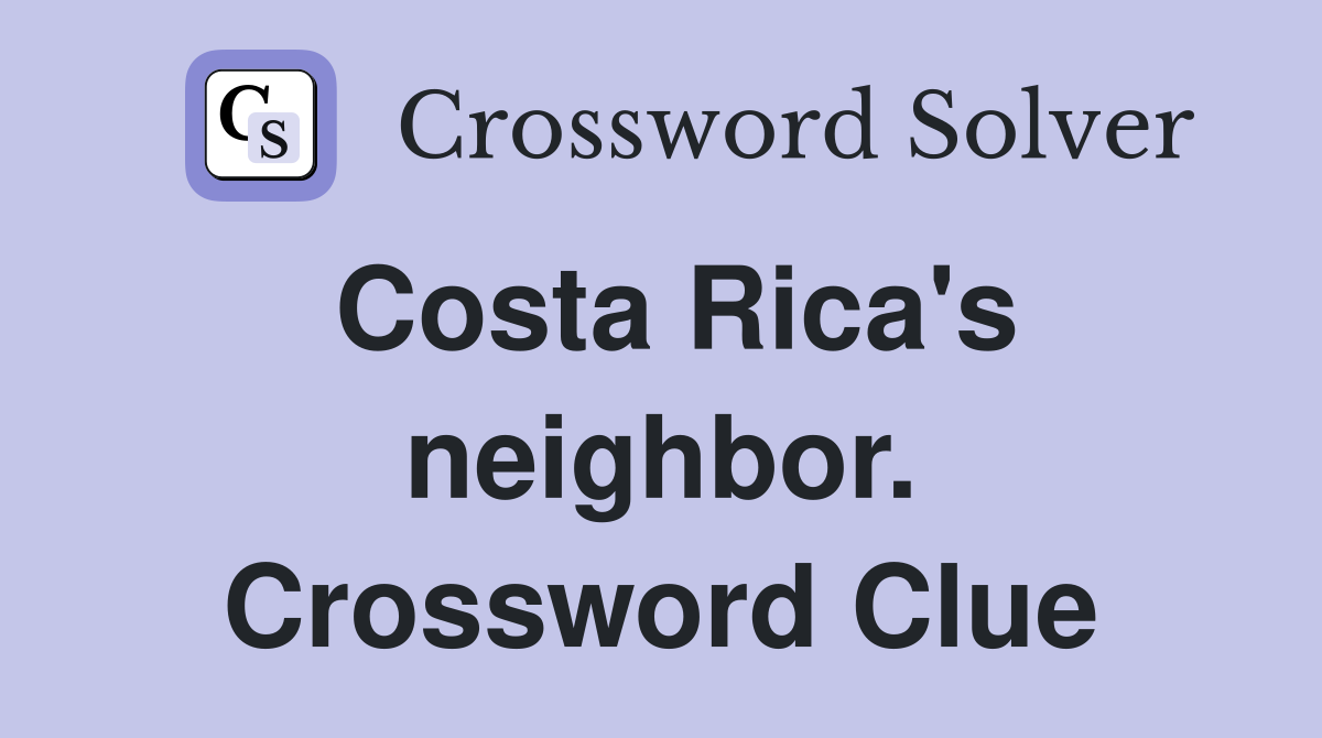 Costa Rica's neighbor. Crossword Clue
