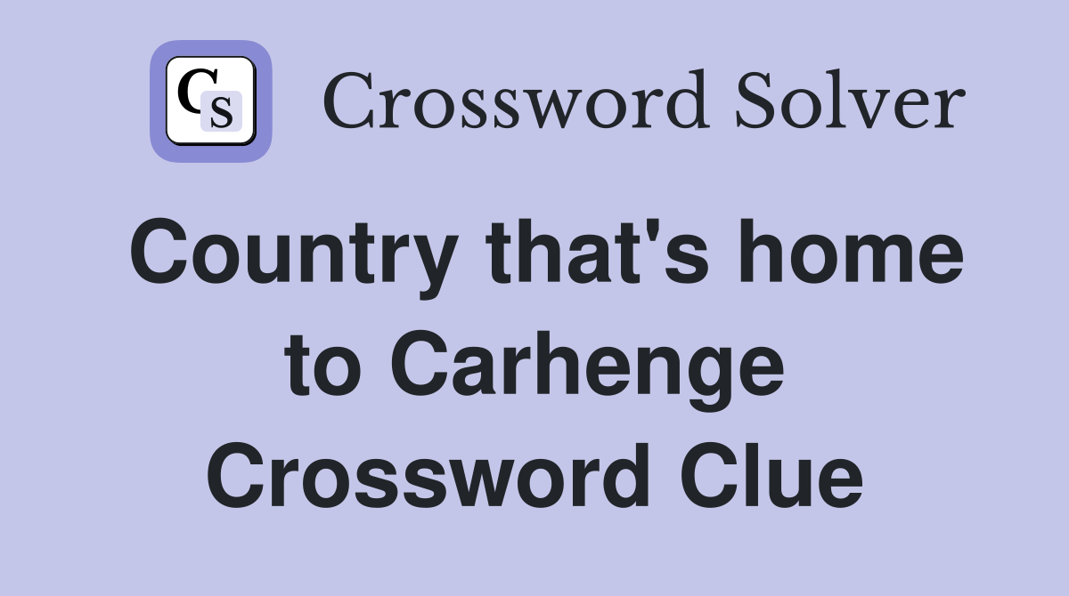Country that's home to Carhenge Crossword Clue