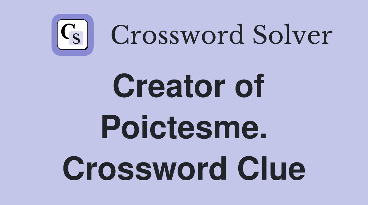 Creator of Poictesme. Crossword Clue