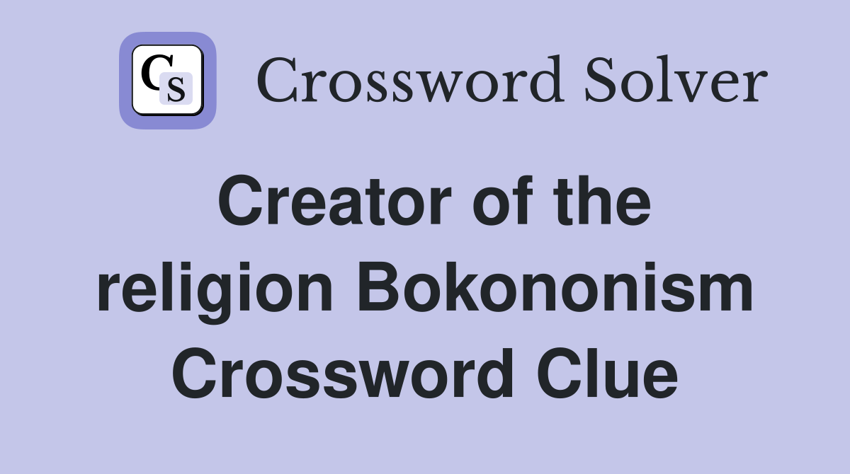 Creator of the religion Bokononism Crossword Clue