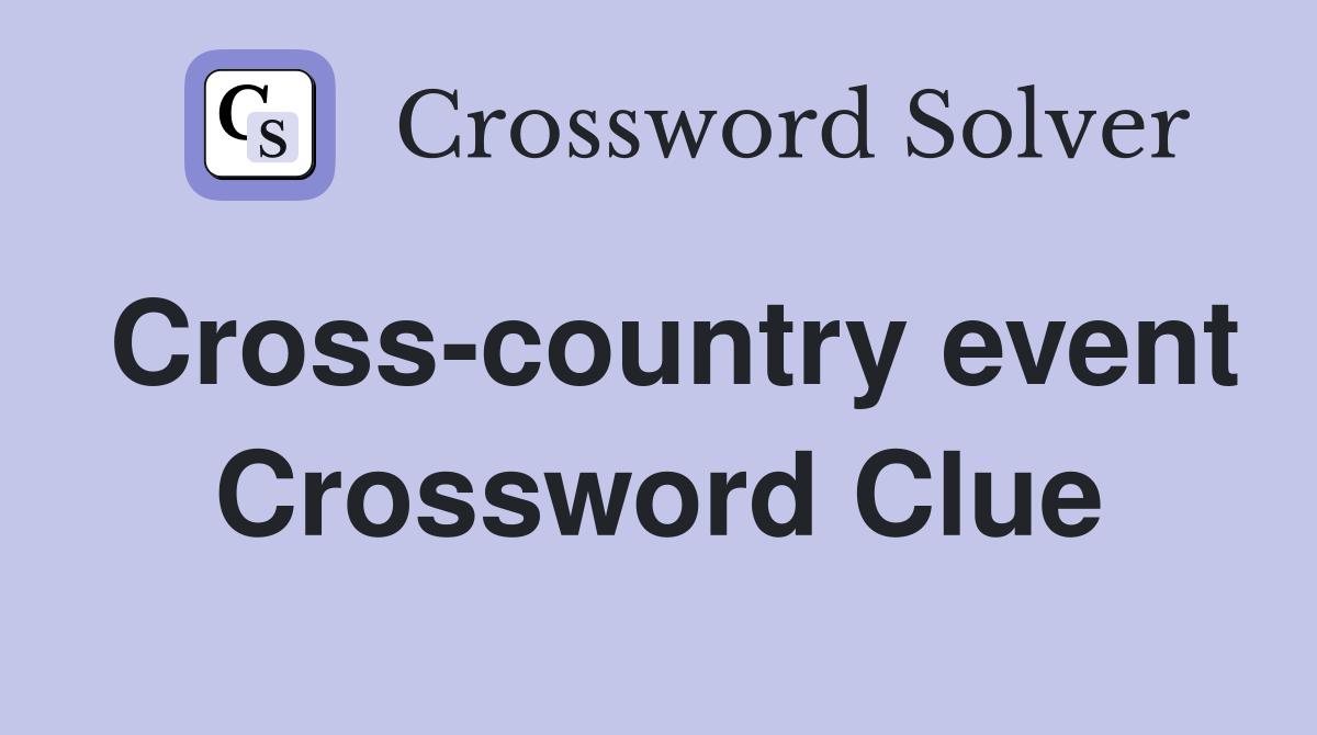 Cross-country event Crossword Clue