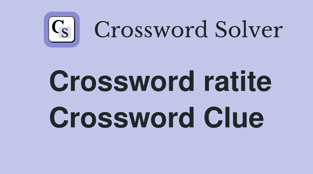 Crossword ratite Crossword Clue