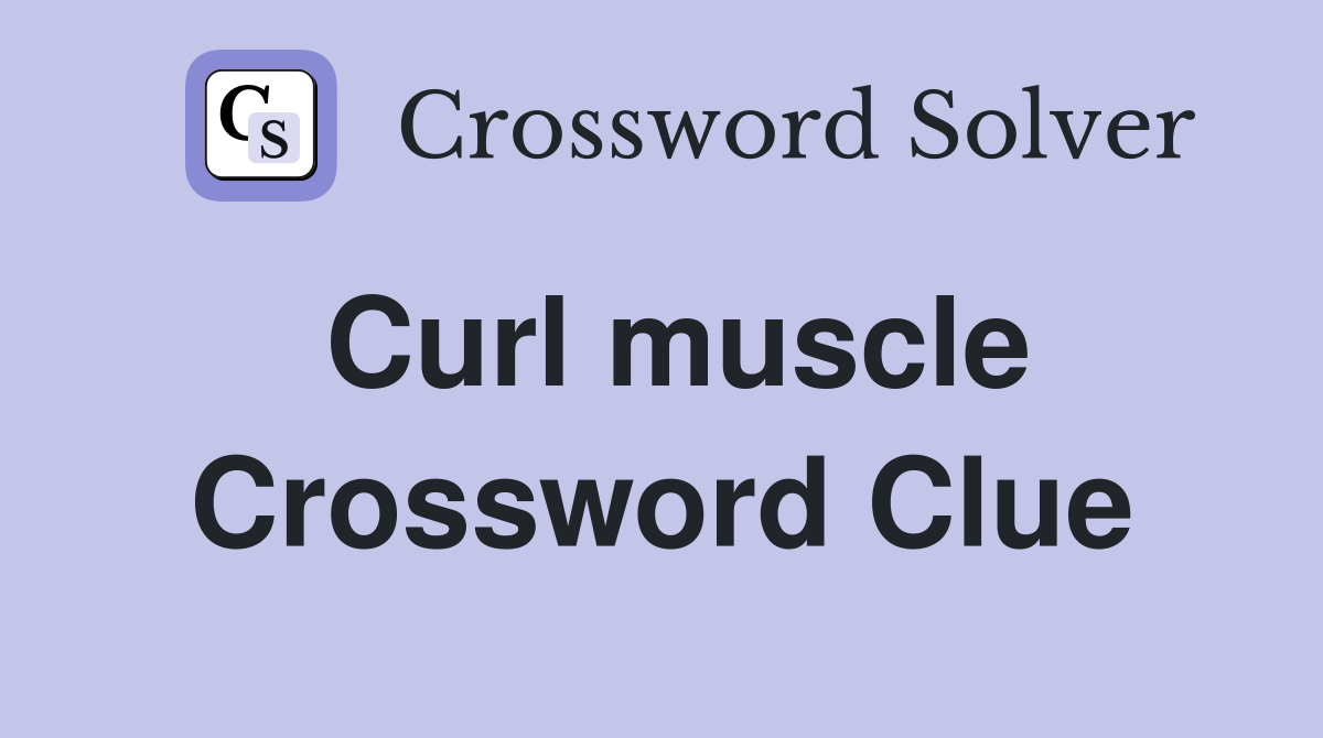 Curl muscle Crossword Clue