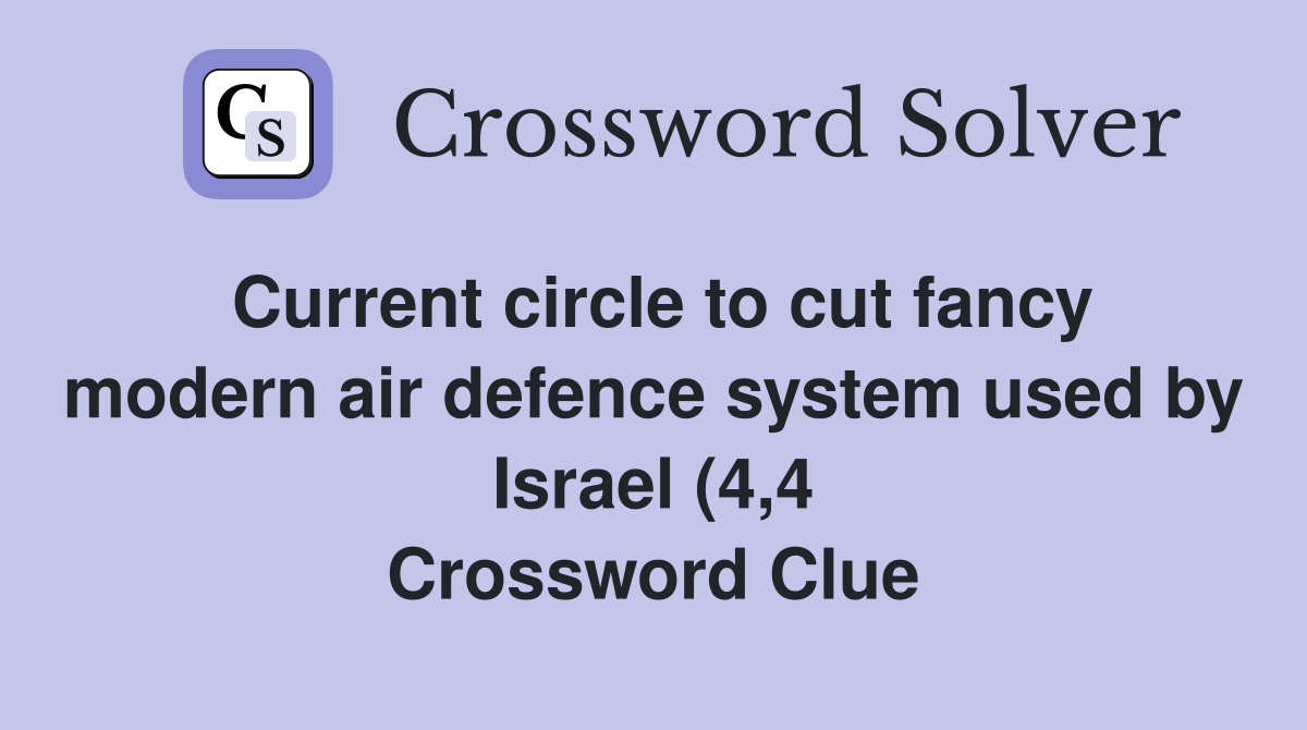 Current circle to cut fancy modern air defence system used by Israel (4 Current circle to cut fancy modern air defence system used by Israel (4