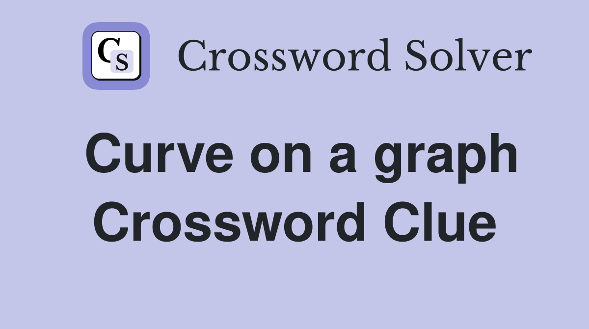 Curve on a graph Crossword Clue