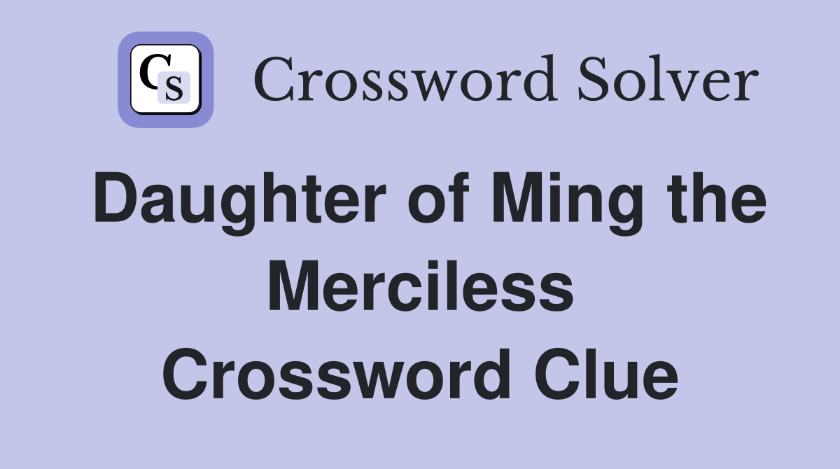 Daughter of Ming the Merciless Crossword Clue