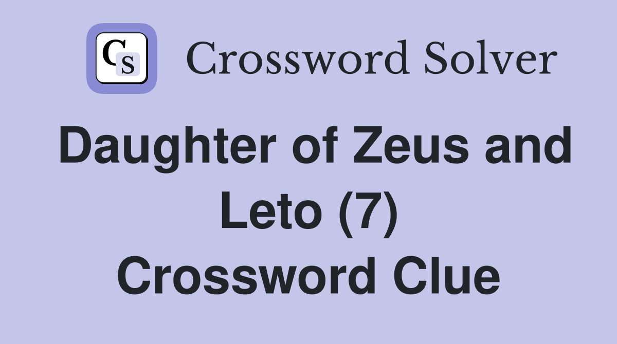 Daughter of Zeus and Leto (7) Crossword Clue