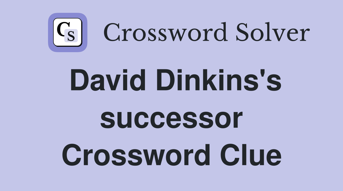 David Dinkins's successor Crossword Clue