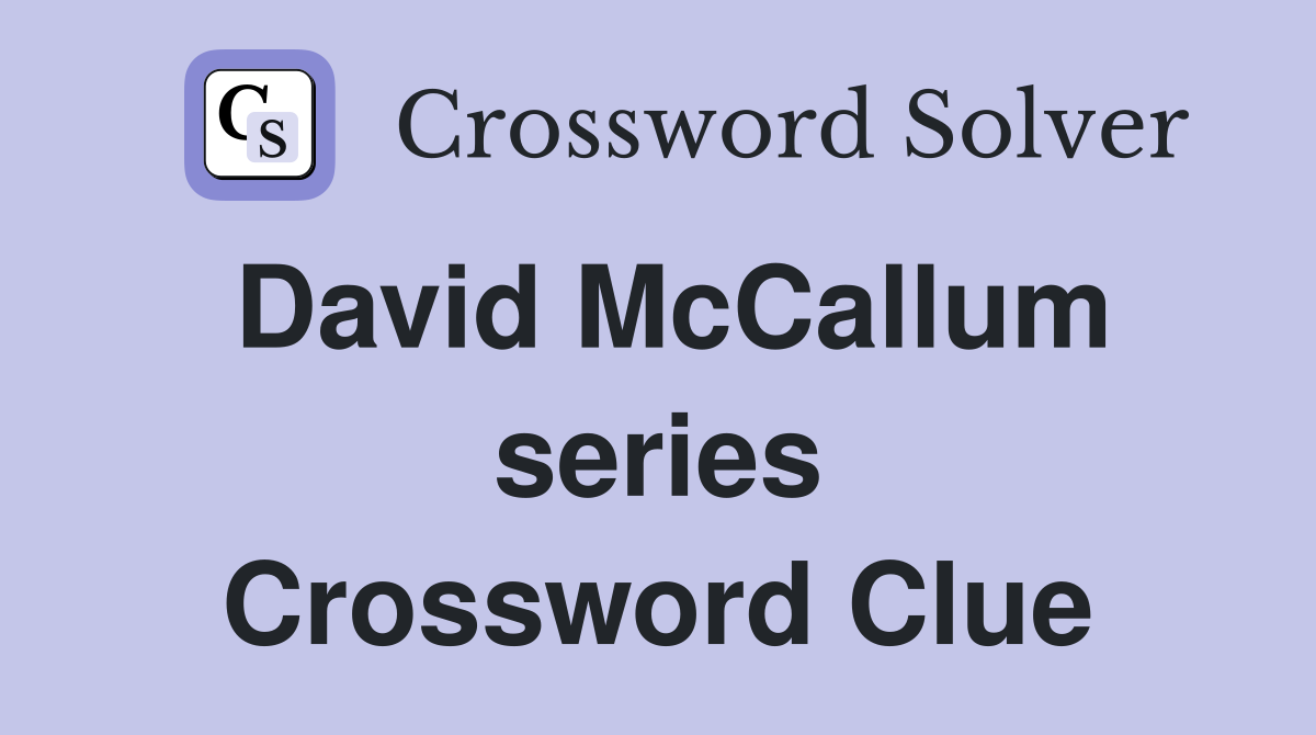 David McCallum series Crossword Clue