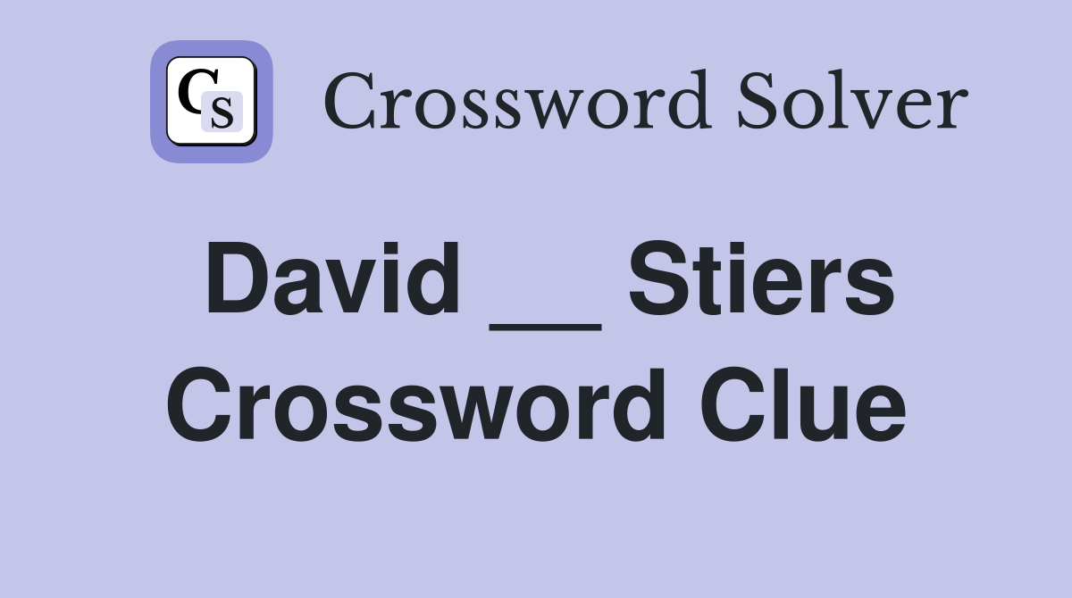 David __ Stiers Crossword Clue