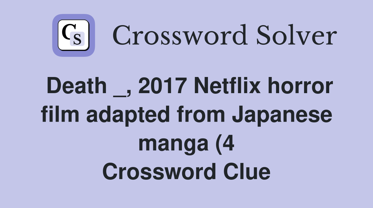 Death 2017 Netflix horror film adapted from Japanese manga (4 Death 2017 Netflix horror film adapted from Japanese manga (4