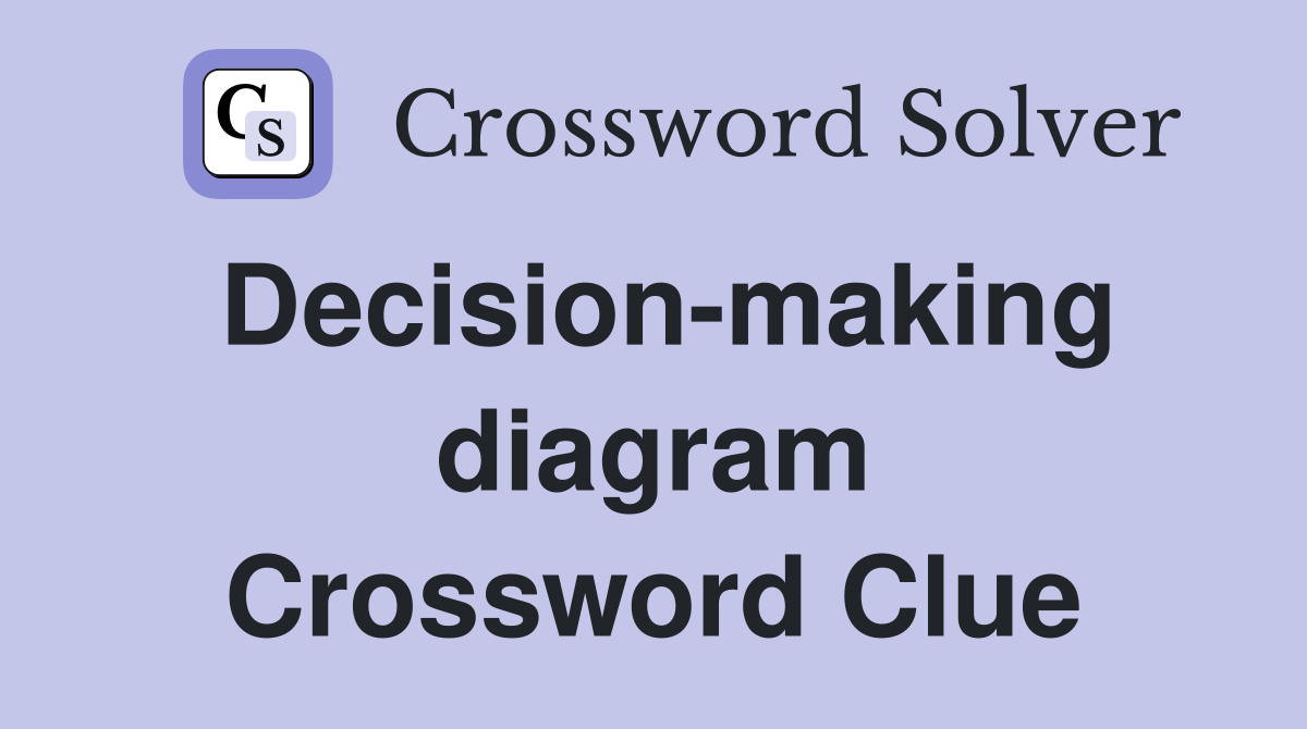 Decision-making diagram Crossword Clue