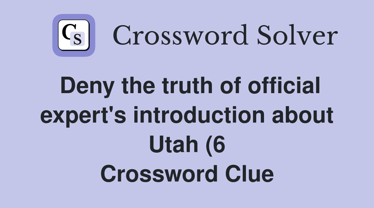 Deny the truth of official expert #39 s introduction about Utah (6 Deny the truth of official expert #39 s introduction about Utah (6