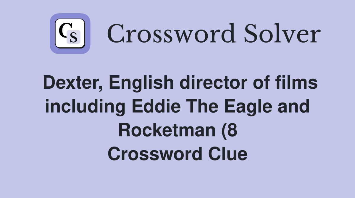 Dexter English director of films including Eddie The Eagle and Dexter English director of films including Eddie The Eagle and
