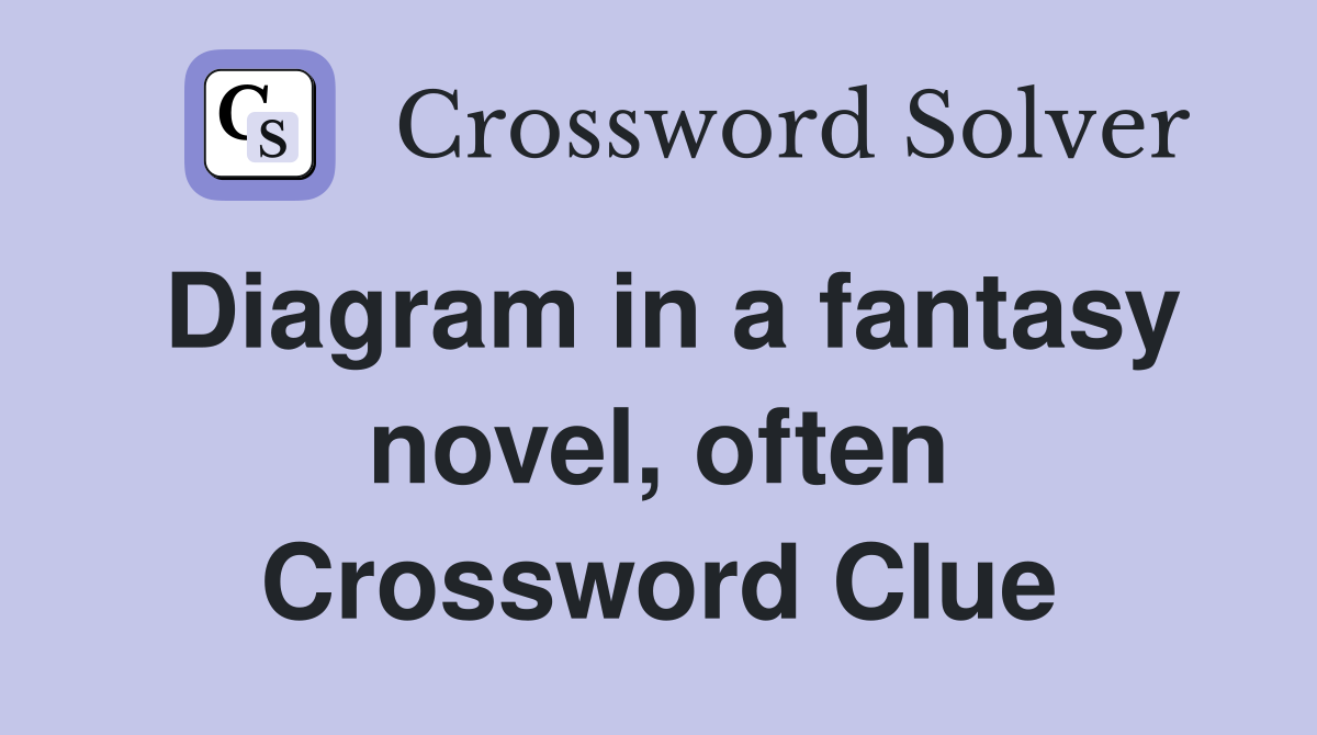 Diagram in a fantasy novel, often Crossword Clue