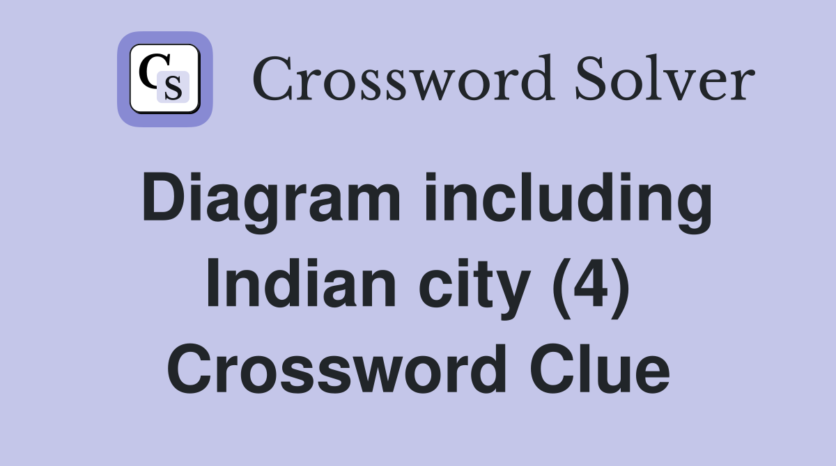 Diagram including Indian city (4) Crossword Clue