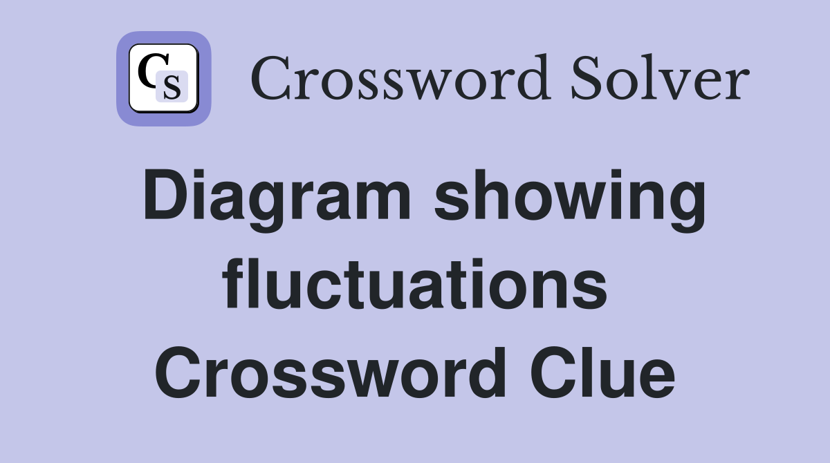 Diagram showing fluctuations Crossword Clue