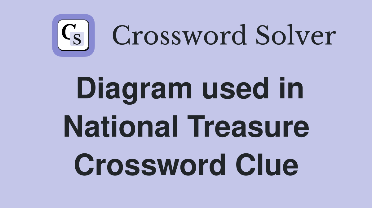 Diagram used in National Treasure Crossword Clue