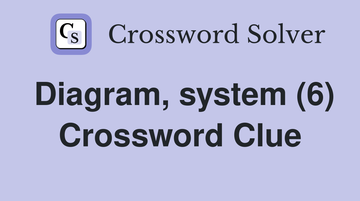 Diagram, system (6) Crossword Clue