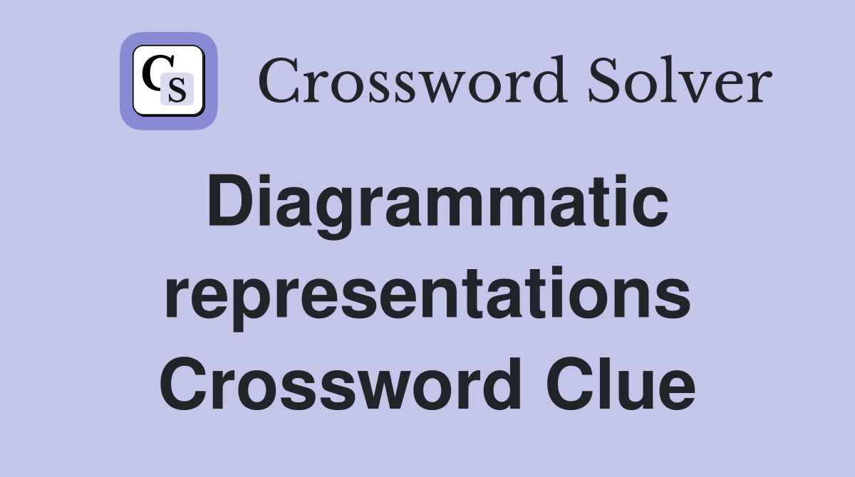 Diagrammatic representations Crossword Clue